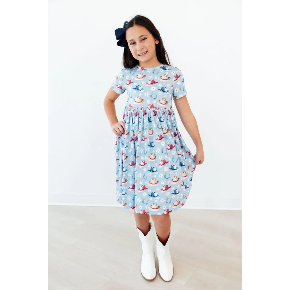Tip Your Hat S/S Pocket Twirl Dress - Mila & Rose ®