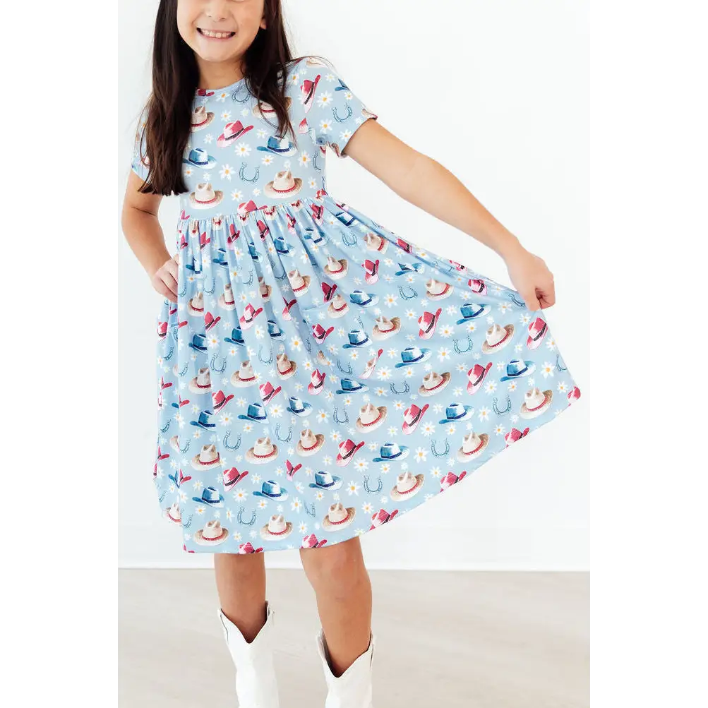 Tip Your Hat S/S Pocket Twirl Dress - Mila & Rose ®