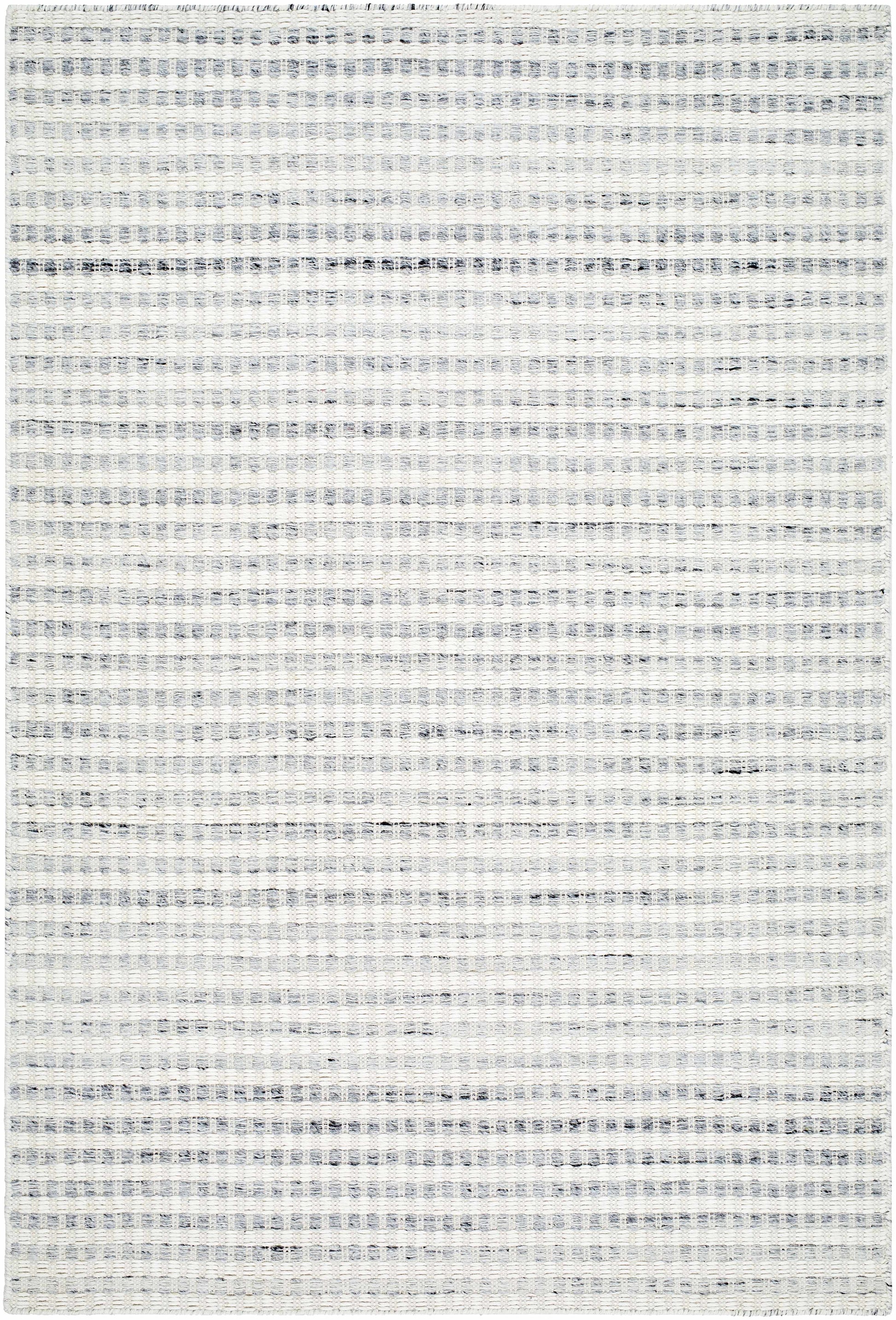 Gray Stripe Wool Area Rug - Boutique Rugs