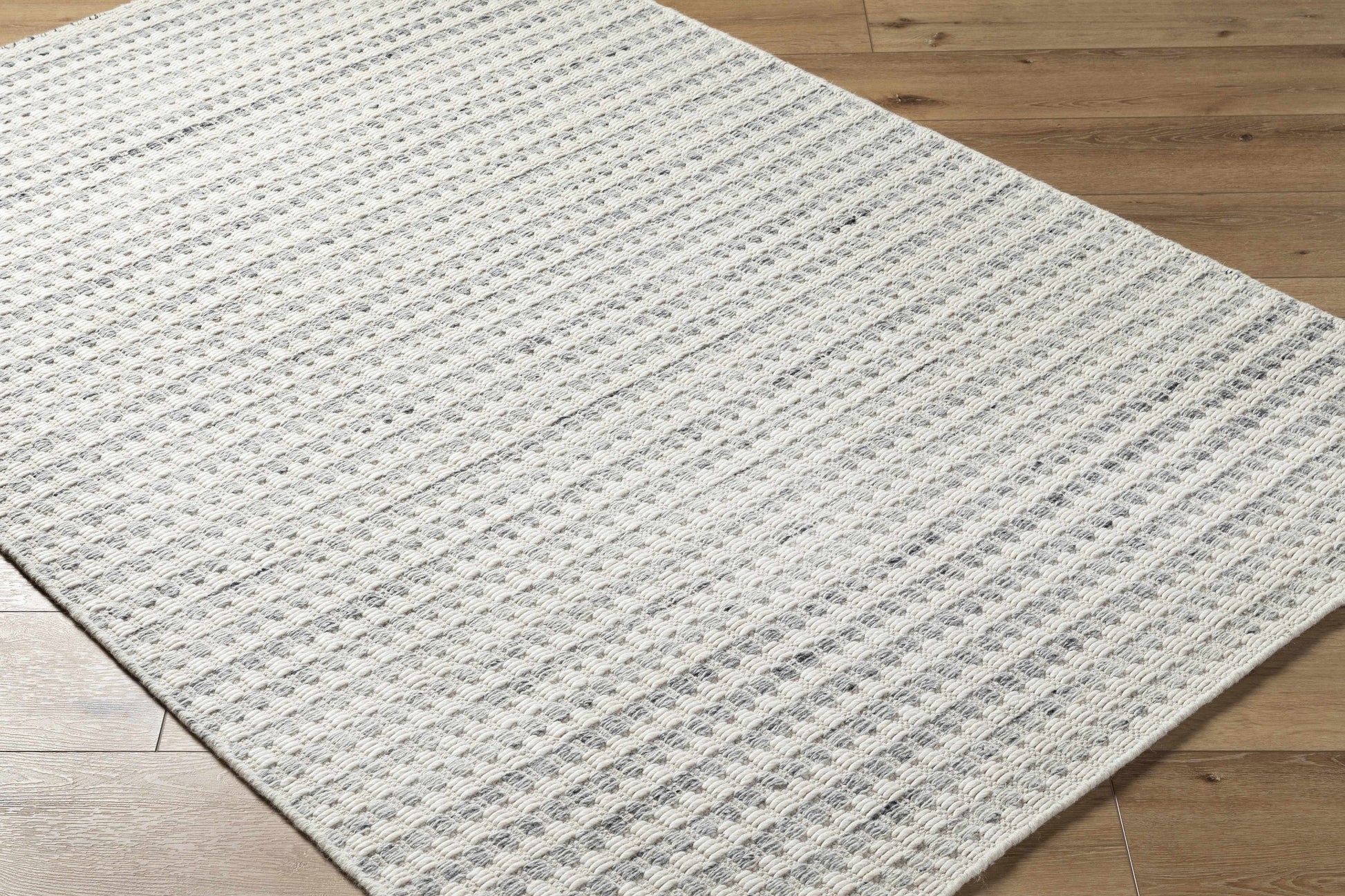 Gray Stripe Wool Area Rug - Boutique Rugs