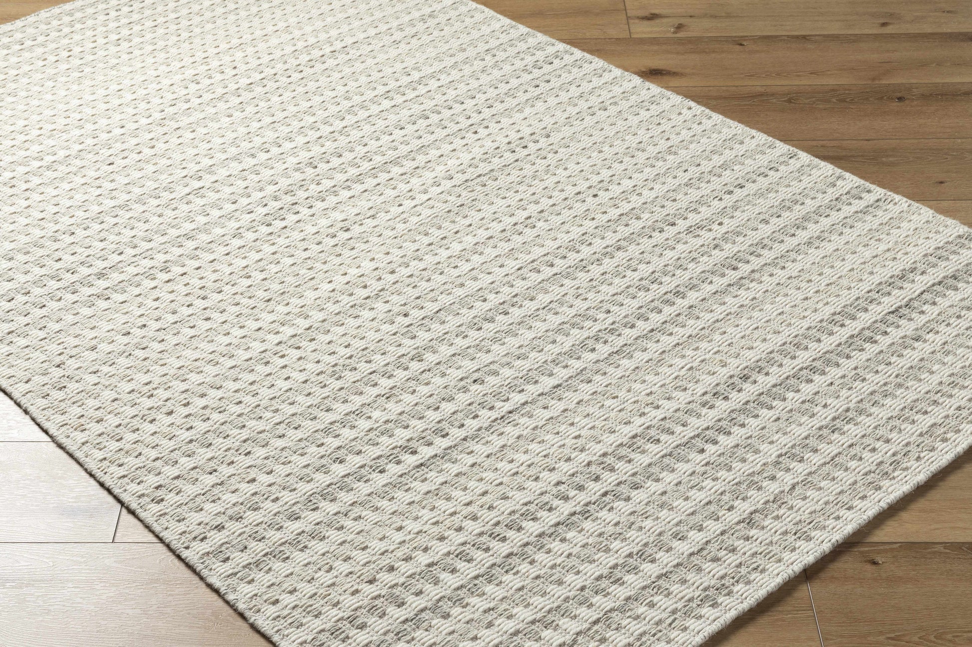 Ivory Textured Wool Rug - Boutique Rugs