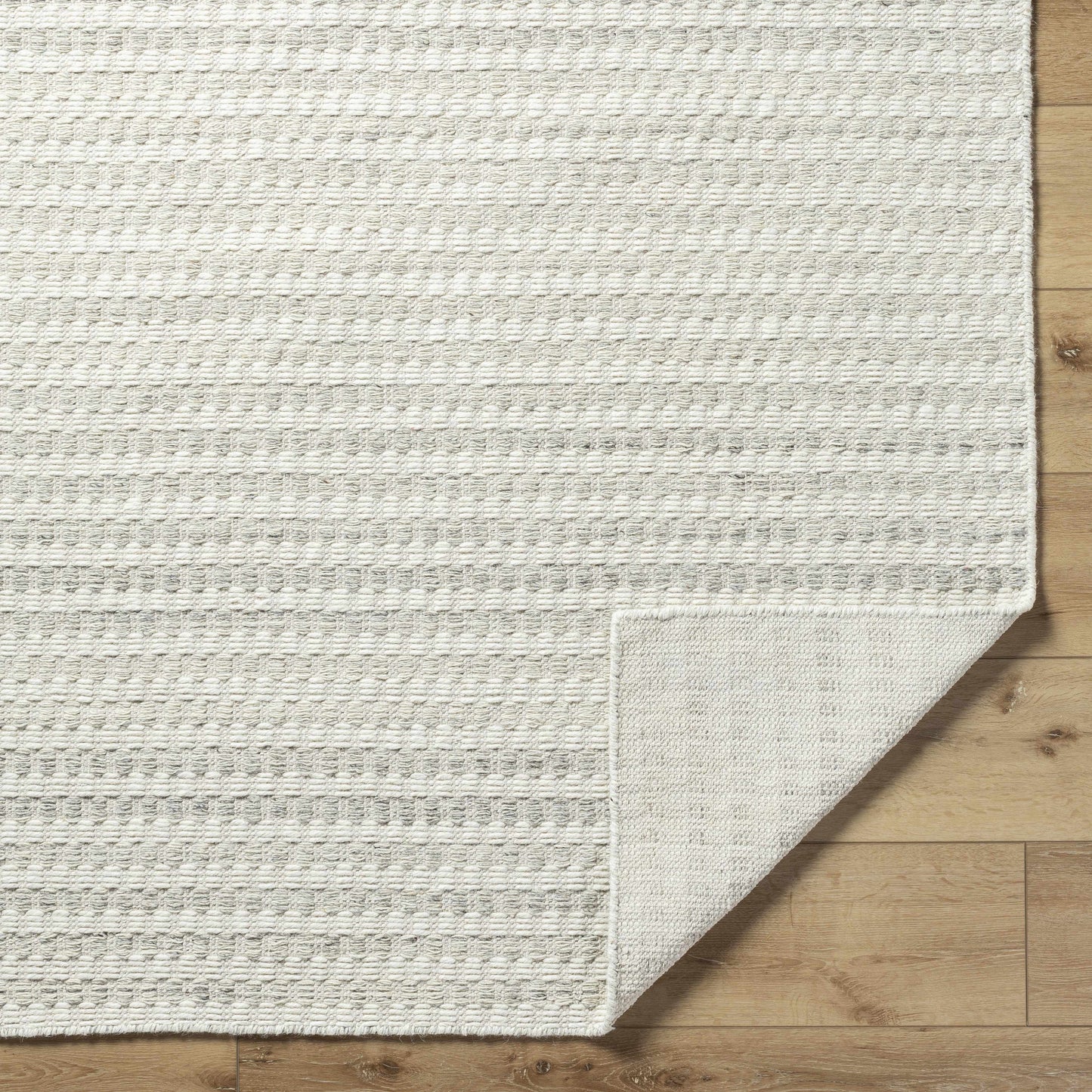 Ivory Textured Wool Rug - Boutique Rugs