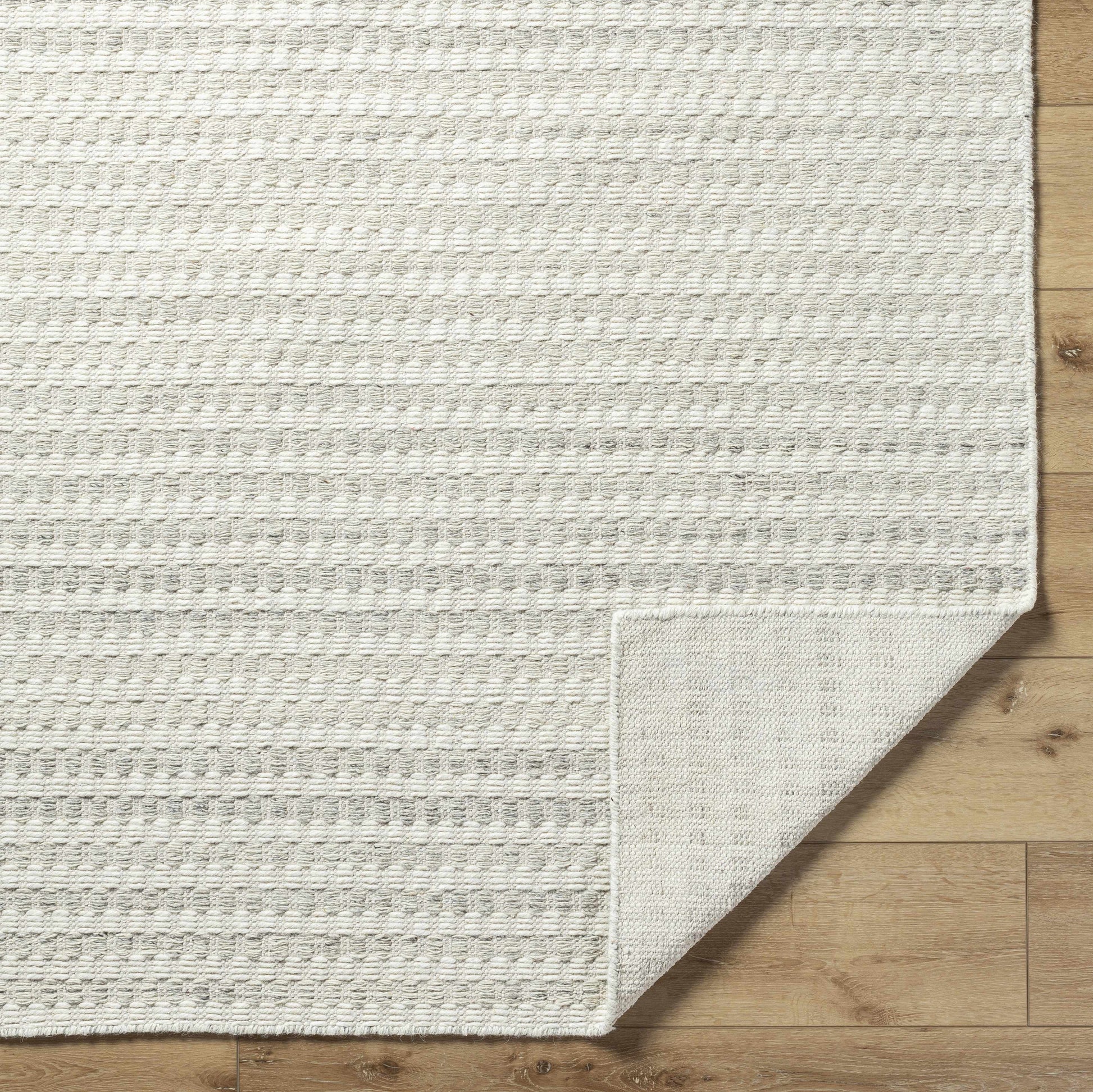 Ivory Textured Wool Rug - Boutique Rugs
