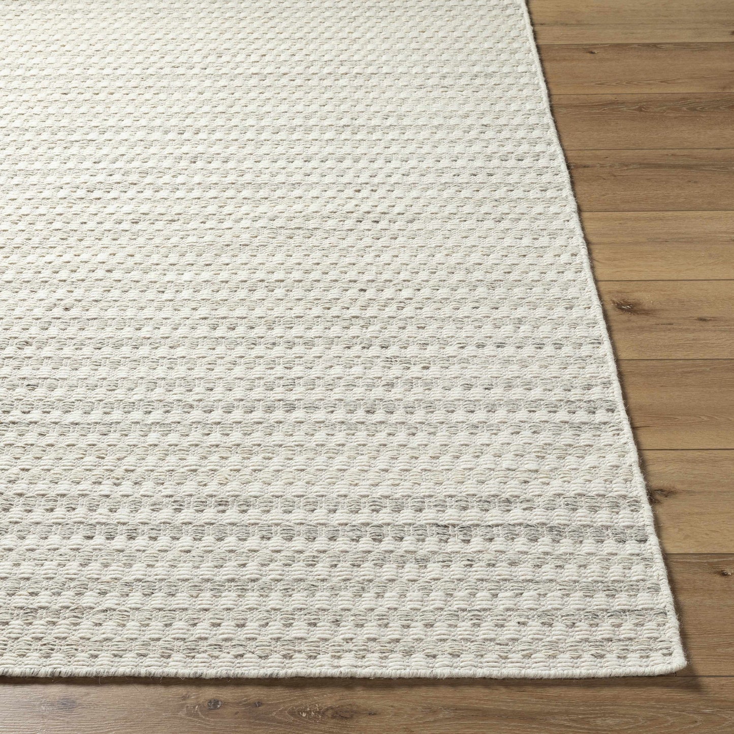 Ivory Textured Wool Rug - Boutique Rugs