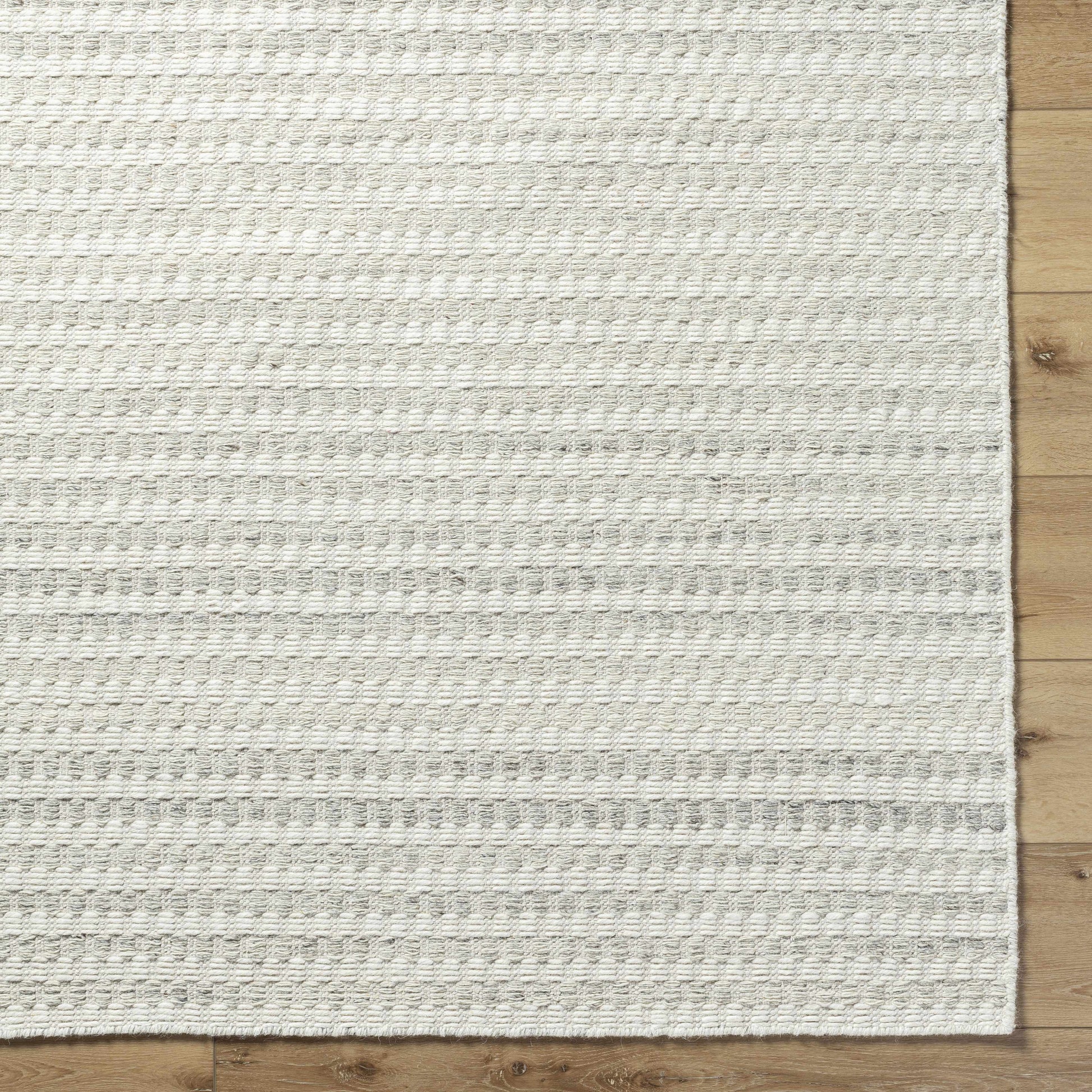Ivory Textured Wool Rug - Boutique Rugs