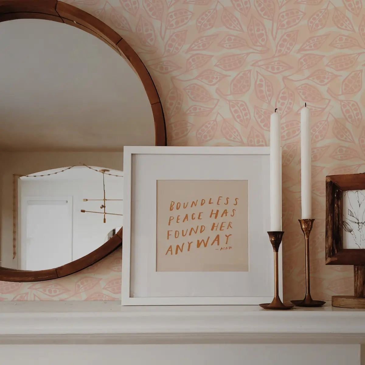 Toby Wallpaper - Playful Leaves - by Erin Silliman Designs - Loomwell Home Goods