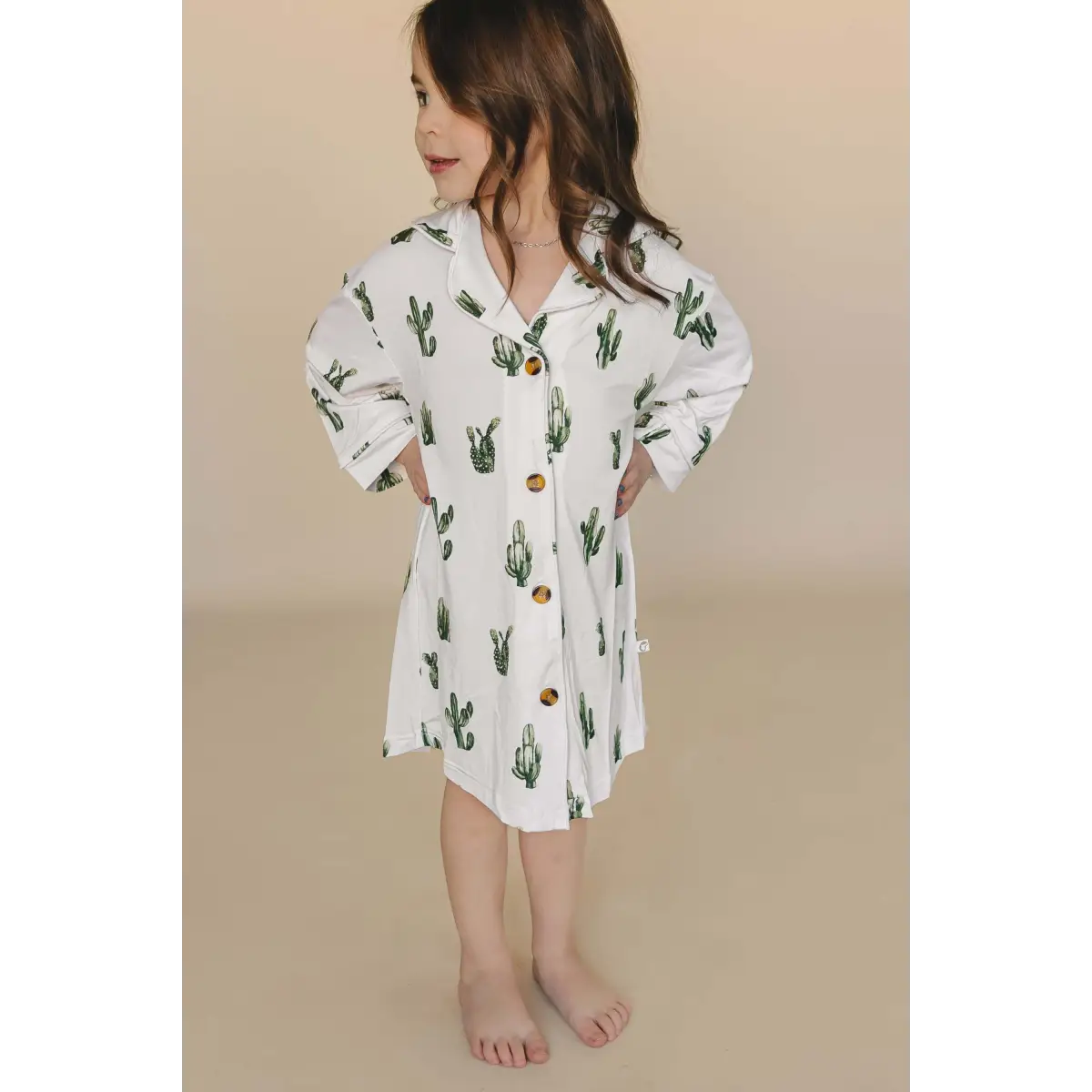 Toddler Nightgown Pajamas - Cactus - Annie Bean
