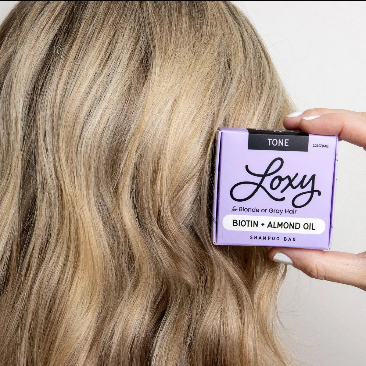 Shampoo Bar - TONE for Gray or Color-Treated Hair with Biotin - Loxy