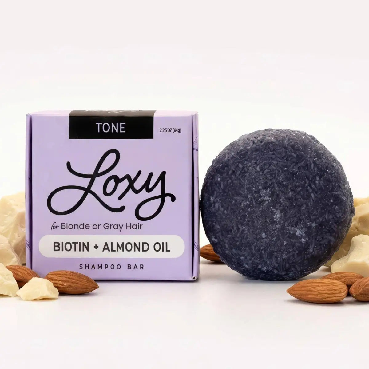 Shampoo Bar - TONE for Gray or Color-Treated Hair with Biotin - Loxy