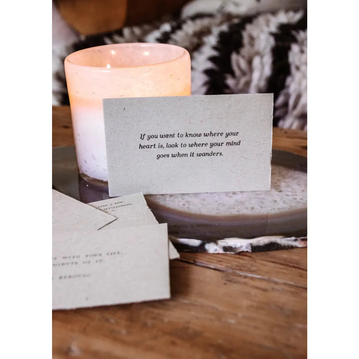 Quote on Handmade Paper - Individual Card - Sugarboo &
