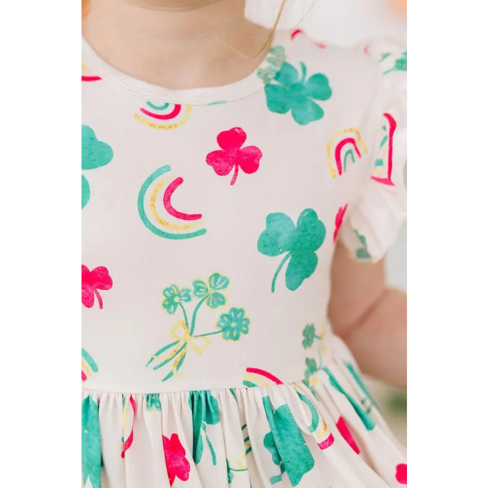 Top of the Mornin’ Flutter Sleeve Twirl Dress - Mila & Rose ®