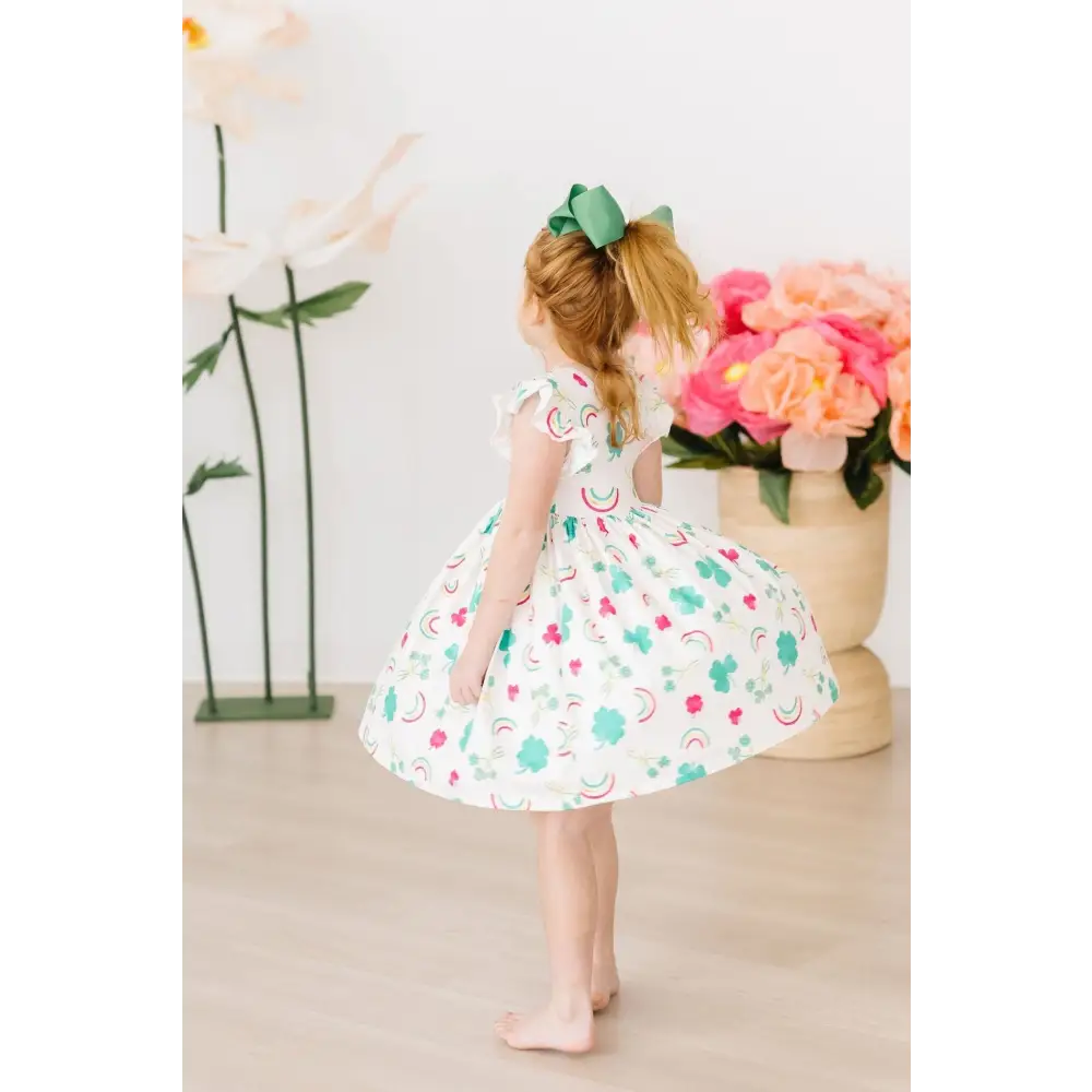 Top of the Mornin’ Flutter Sleeve Twirl Dress - Mila & Rose ®