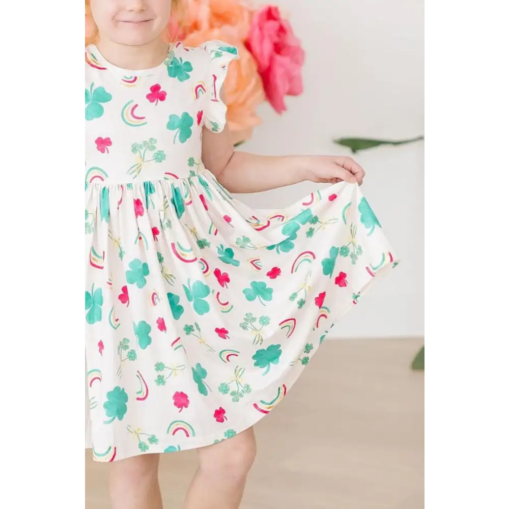 Top of the Mornin’ Flutter Sleeve Twirl Dress - Mila & Rose ®