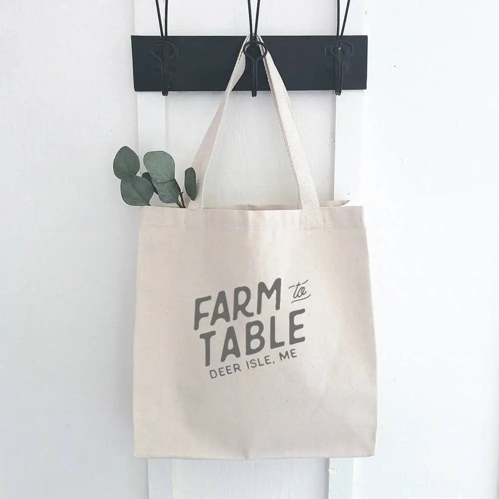 Tote Bag - Farm to Table - Alton Illinois - Indigo Tangerine