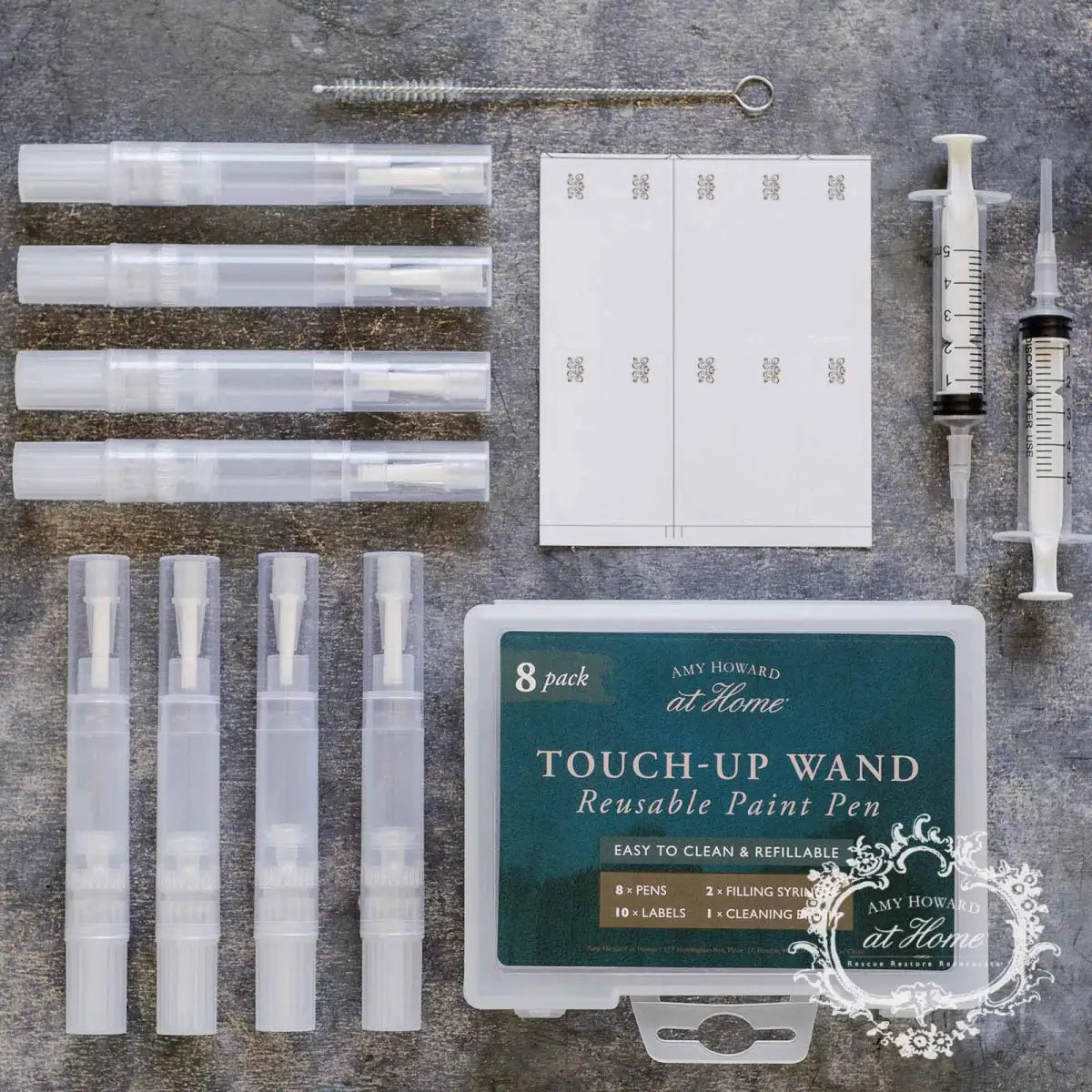 Touch-Up Paint Pen Kit (8 Reusable Pens) | Clean Precise Fixes for Walls Furniture & DIY Projects - Amy Howard At Home
