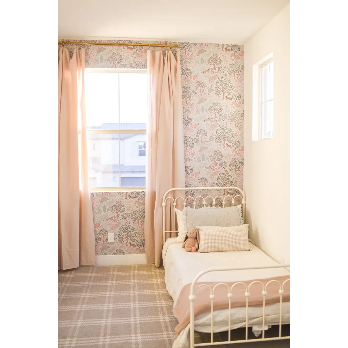 Townsley Wallpaper - Pastel Forest with Horses - by Aynsley Ovard x Bloomery Decor - Loomwell Home Goods