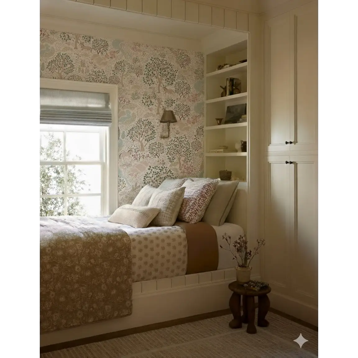 Townsley Wallpaper - Pastel Forest with Horses - by Aynsley Ovard x Bloomery Decor - Loomwell Home Goods