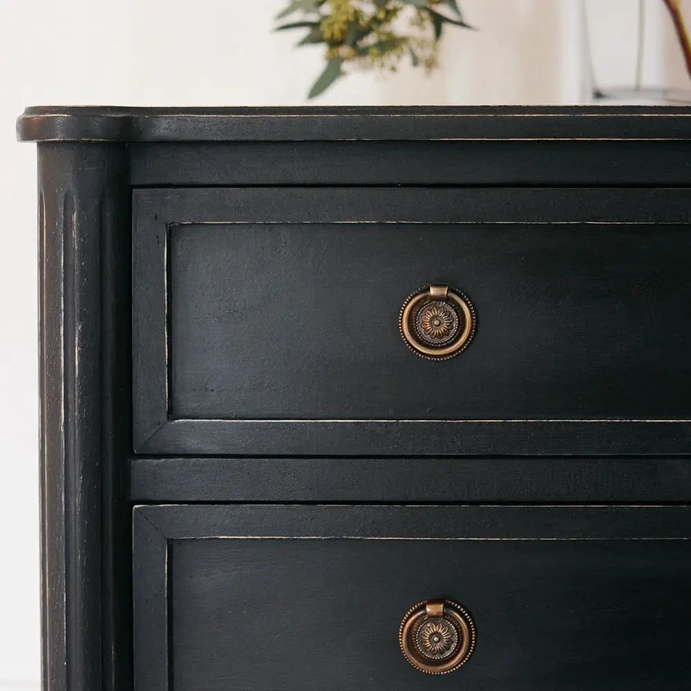 Traditional Rosette Ring Cabinet Dresser Pull Antique Brass - Ave Home