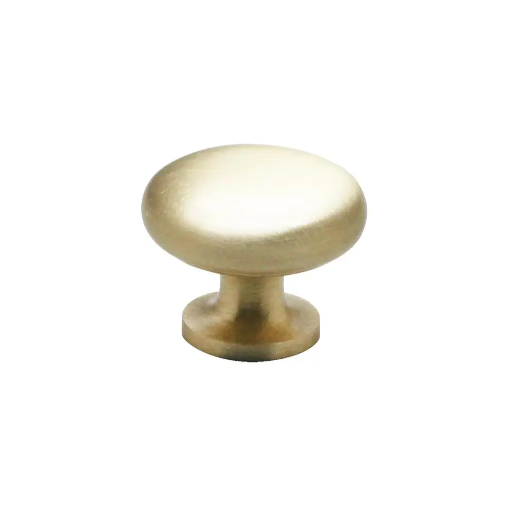 Traditional Round Cabinet Dresser Knob Brass - Ave Home