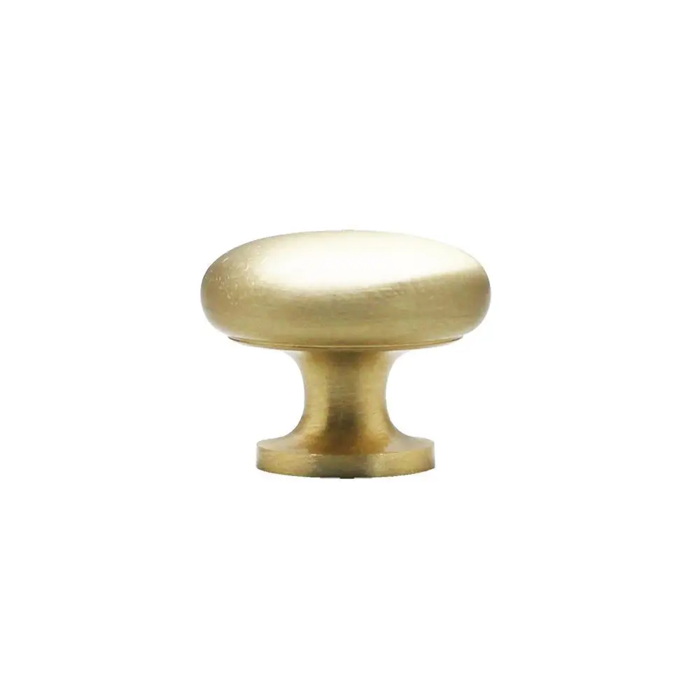 Traditional Round Cabinet Dresser Knob Brass - Ave Home