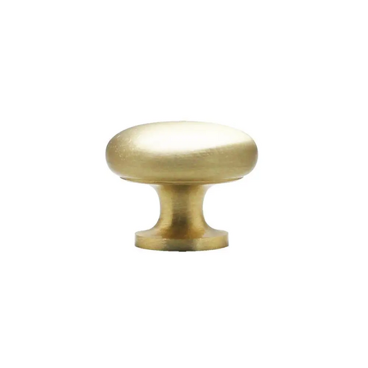 Traditional Round Cabinet Dresser Knob Brass - Ave Home
