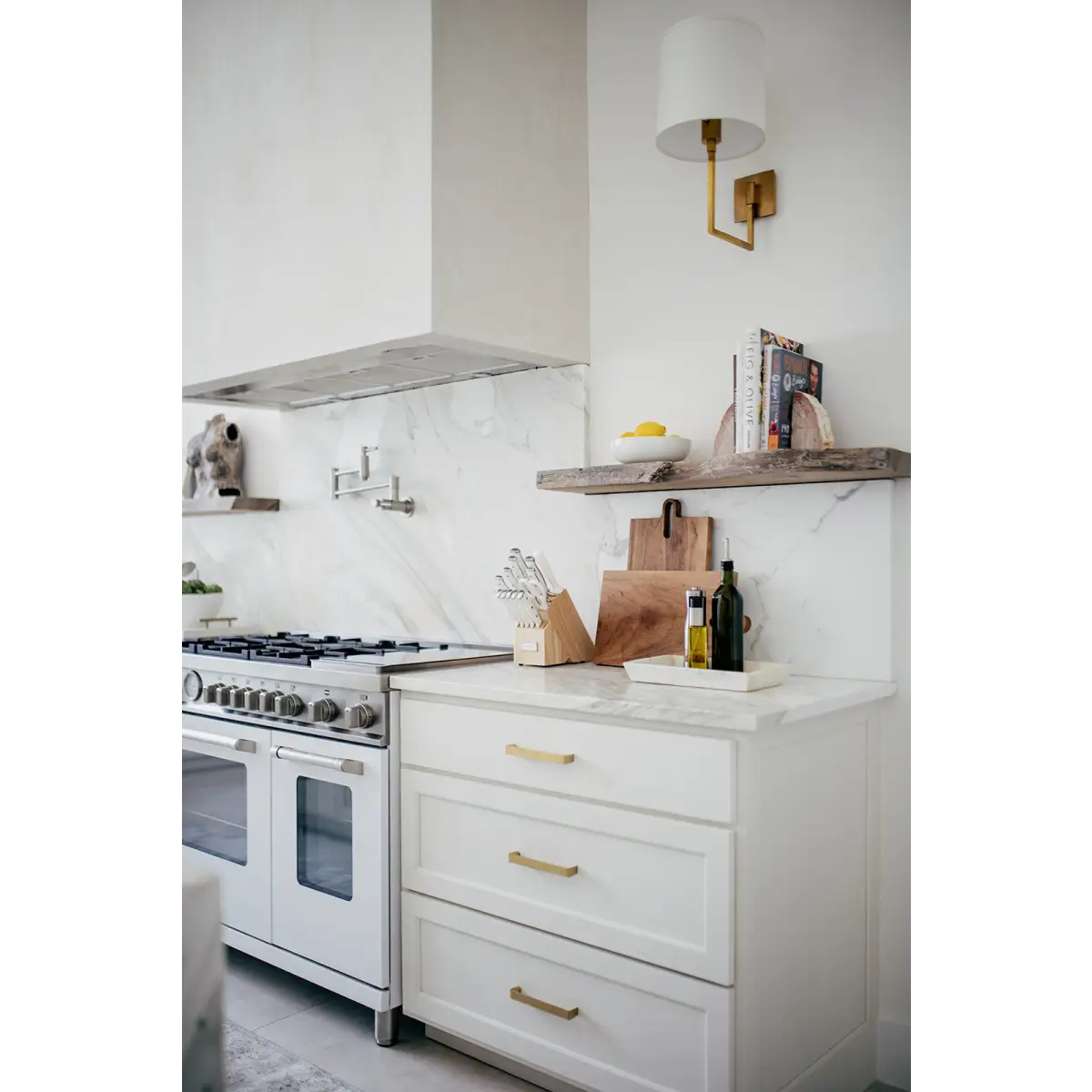 Transitional Bar Cabinet Dresser Pull Brass - Ave Home