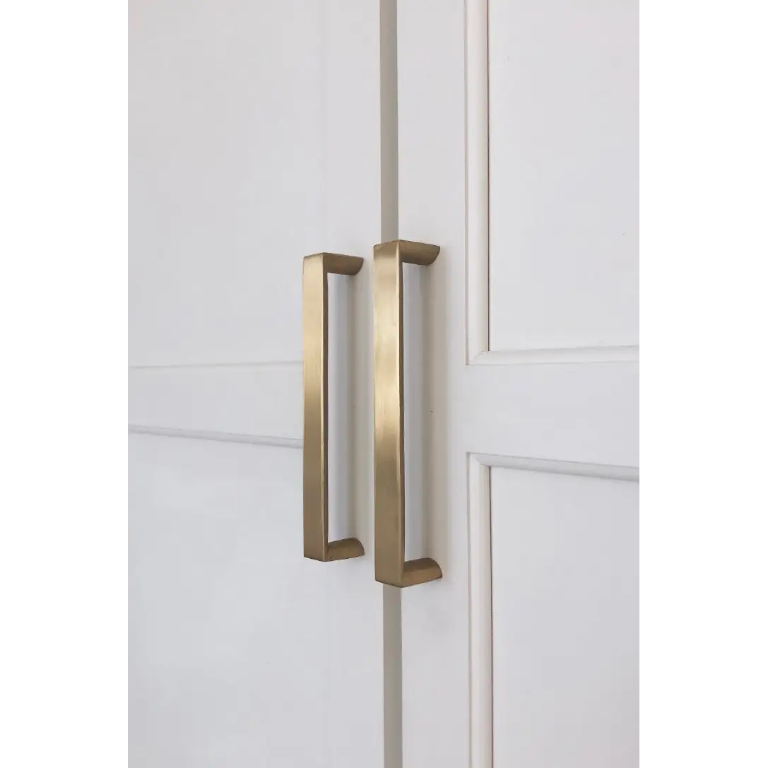 Transitional Bar Cabinet Dresser Pull Brass - Ave Home