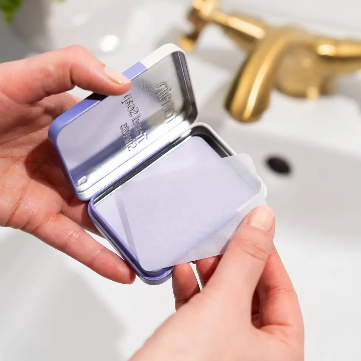 Travel Soap Sheets Tin - 100 sheets - Fomin