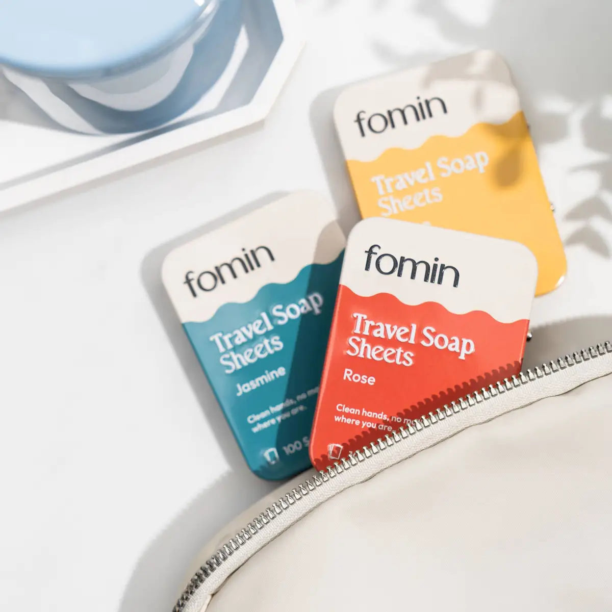 Travel Soap Sheets Tin - 100 sheets - Fomin