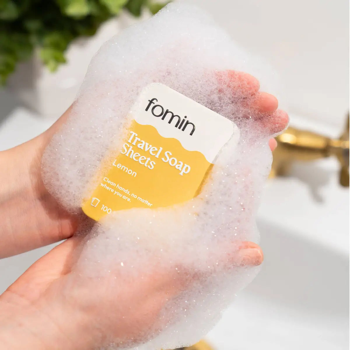 Travel Soap Sheets Tin - 100 sheets - Fomin