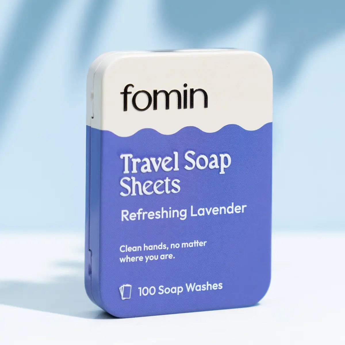 Travel Soap Sheets Tin - 100 sheets - Lavender - Fomin