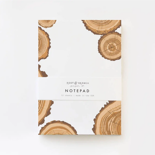 Notepad - Tree Rings - Root & Branch Paper Co.