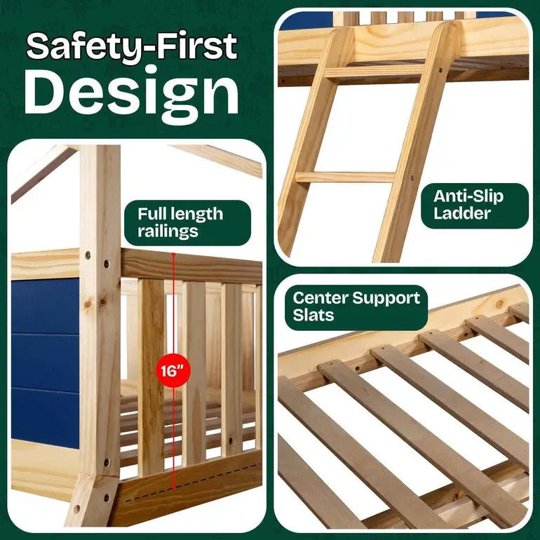Treehouse Kid Bunk Bed - Fun Child’s Room - Megsu