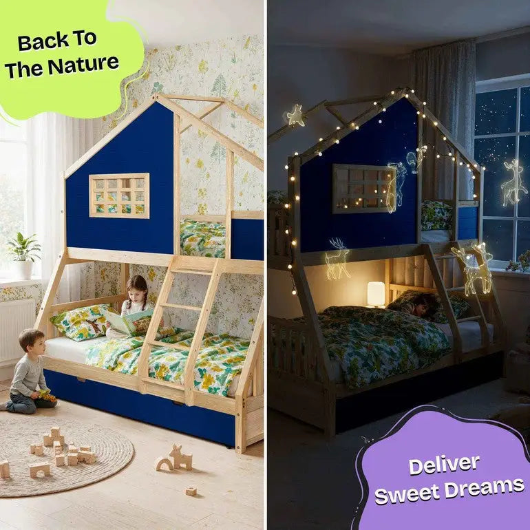 Treehouse Kid Bunk Bed - Fun Child’s Room - Megsu