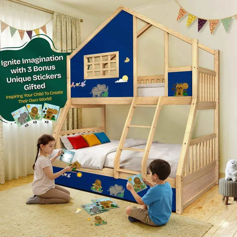 Treehouse Kid Bunk Bed - Fun Child’s Room - Megsu