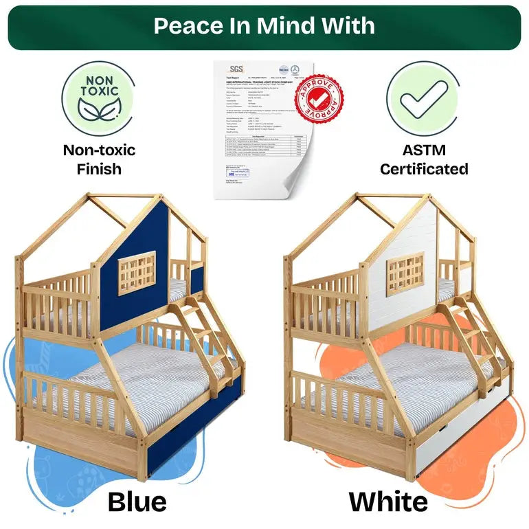 Treehouse Kid Bunk Bed - Fun Child’s Room - Megsu