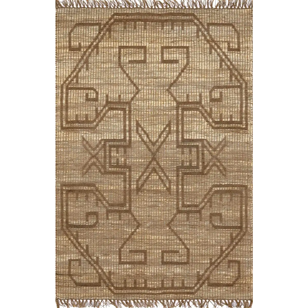 Tribal Brown Jute Rug - Boutique Rugs