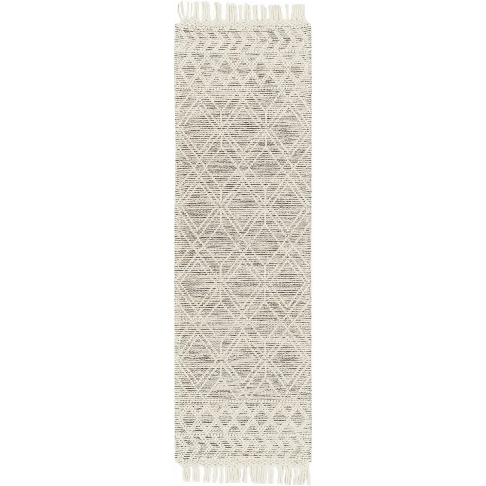 Tribal Geometric Wool Area Rug - 2’6’’ x 8’ Runner - Boutique Rugs
