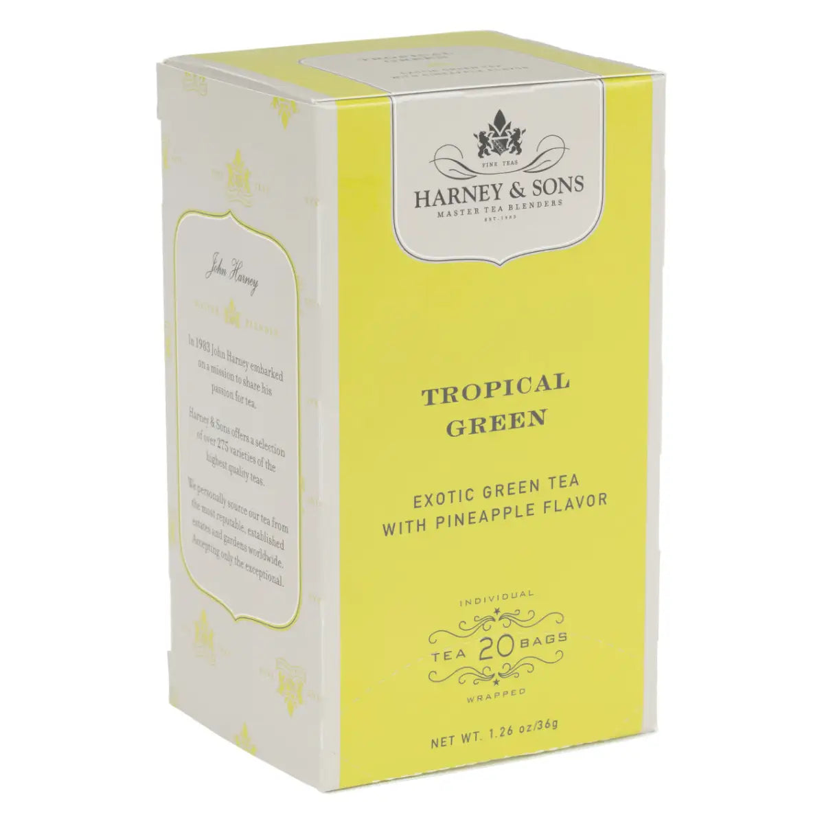 Tropical Green Tea - Box of 20 Premium Teabags - Teabags / Box of 20 Premium Teabags - Harney & Sons Fine Teas