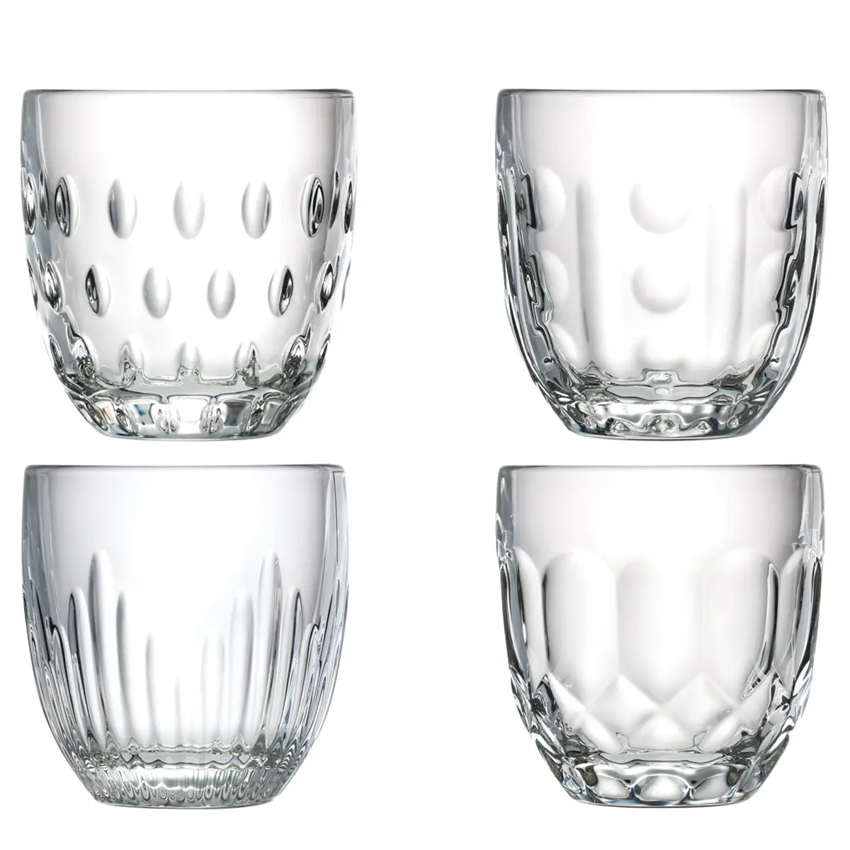 Troquet Assorted Tumblers Set -4 - La Rochere NA