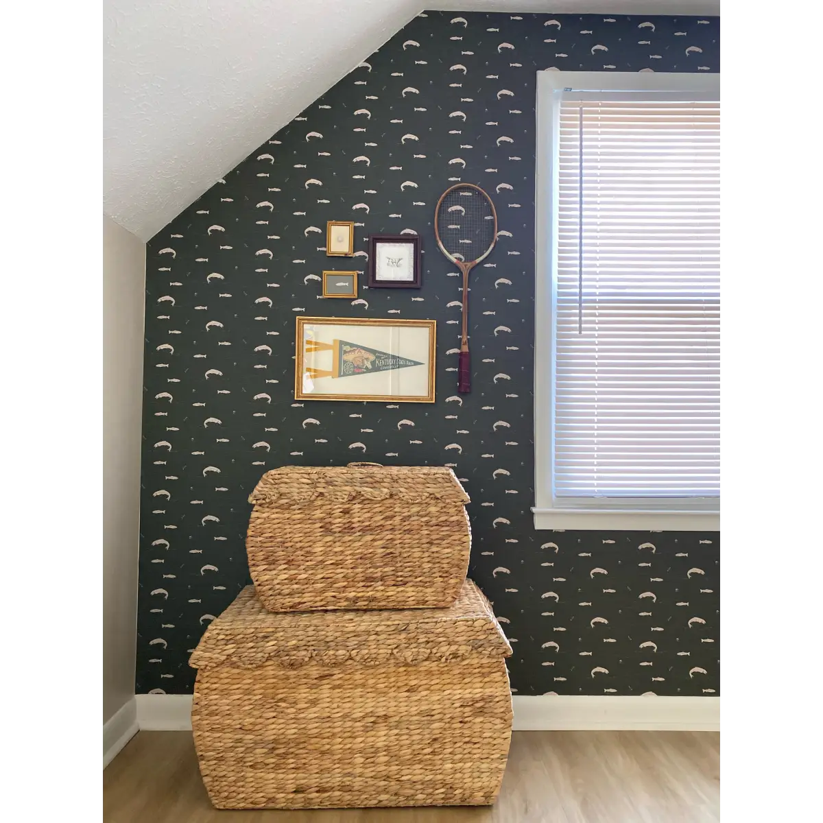 Trout Wallpaper - Fish Lake - by Cassandra Zaniboni - Loomwell Home Goods