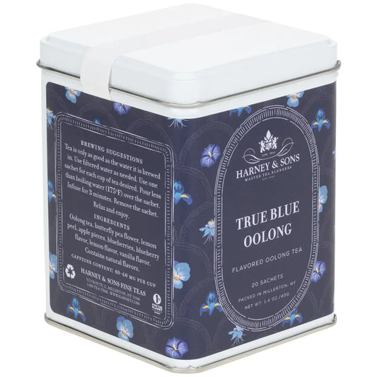 True Blue Oolong Tea - Tin of 20 Sachets - Sachets / Tin of 20 Sachets - Harney & Sons Fine Teas