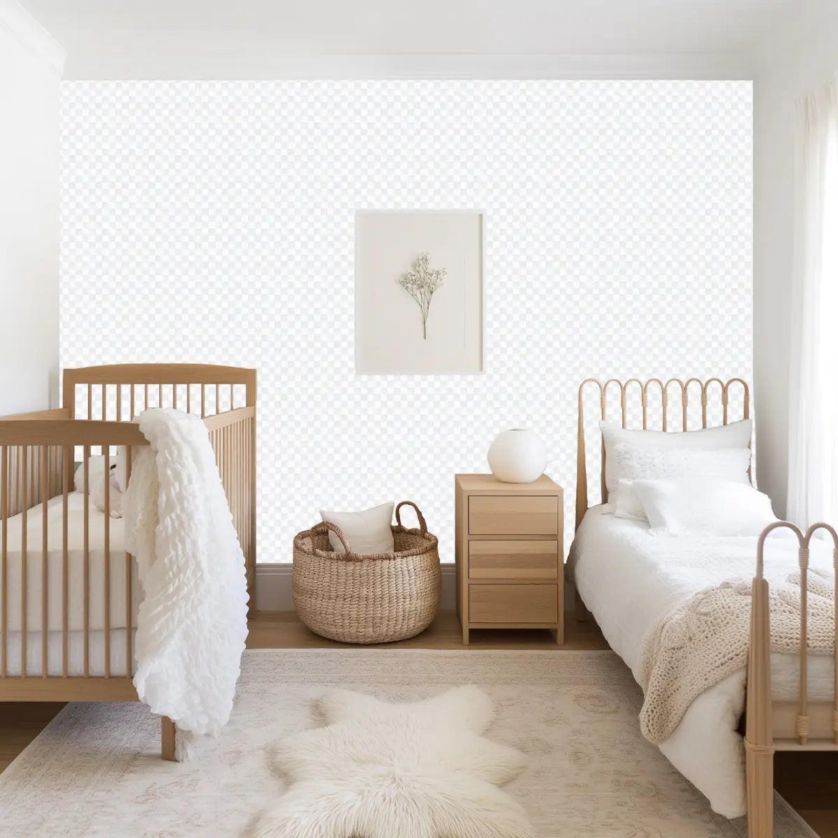 Tuck Wallpaper - Watercolor Checkerboard - by Studio Stephie - Loomwell Home Goods