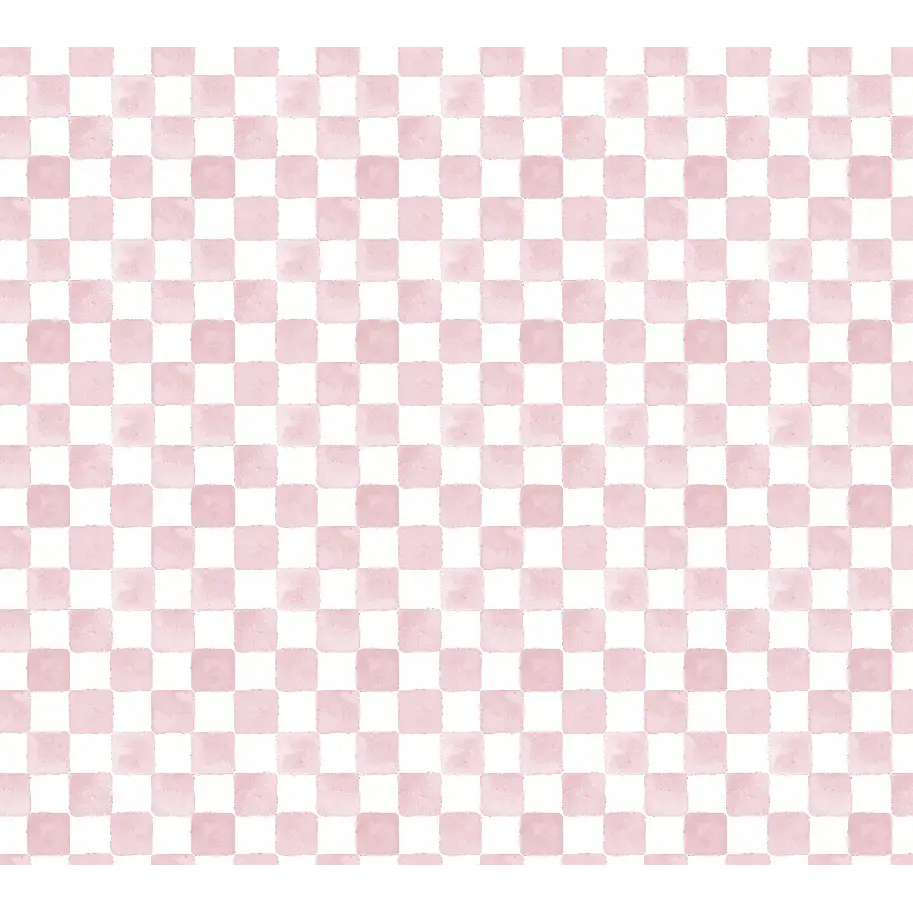 Tuck Wallpaper - Watercolor Checkerboard - by Studio Stephie - Sample 1 foot by 1 foot / Rose - Loomwell Home Goods