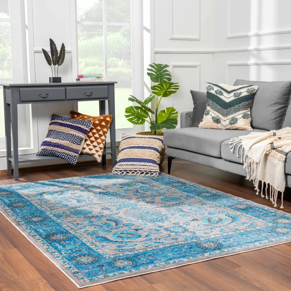 Turquoise Rug MRD4705 - Limited Edition - Boutique Rugs