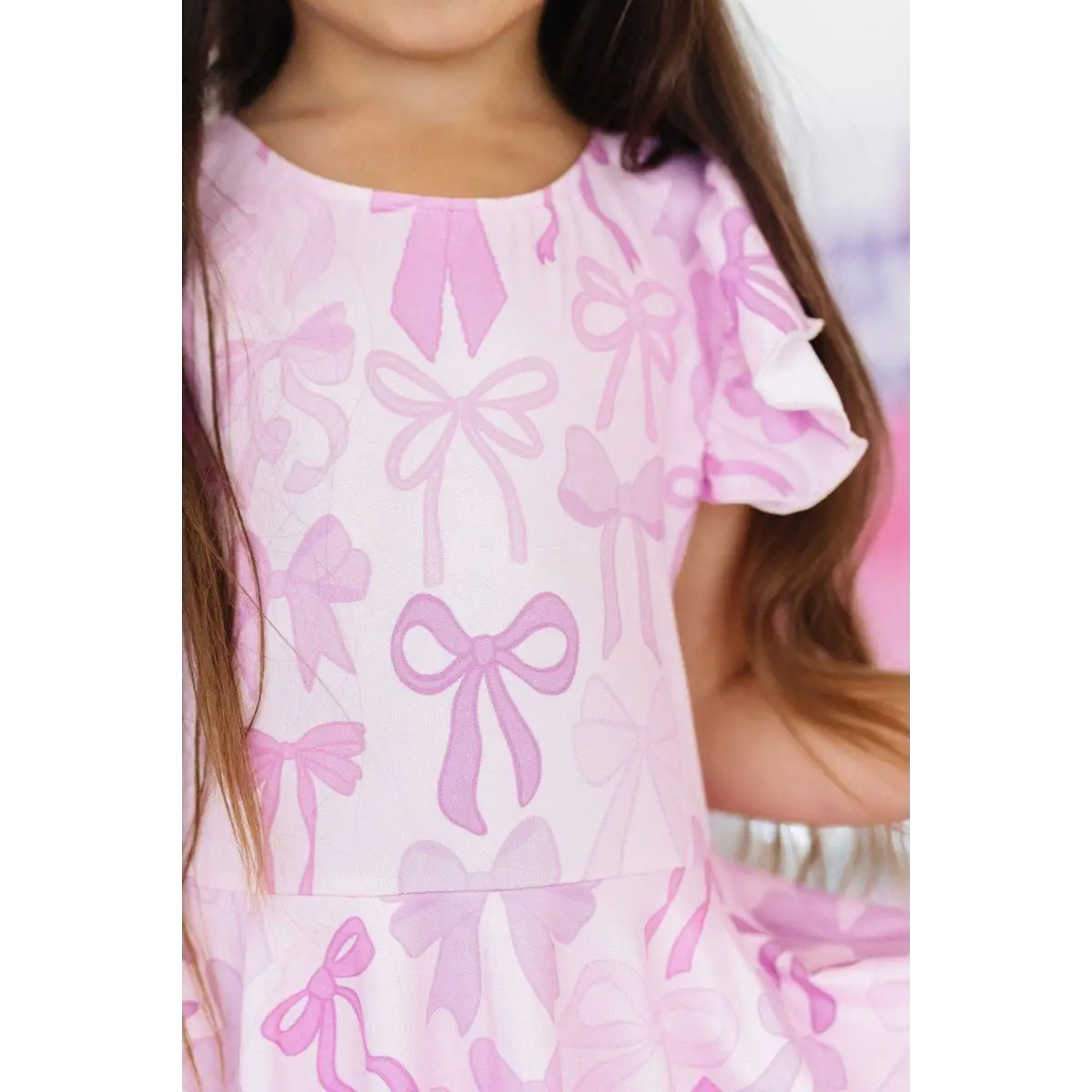 Twirl Leotard with Skirt - Twinkle Ties - Pink Bows - 6-12M - Mila & Rose ®