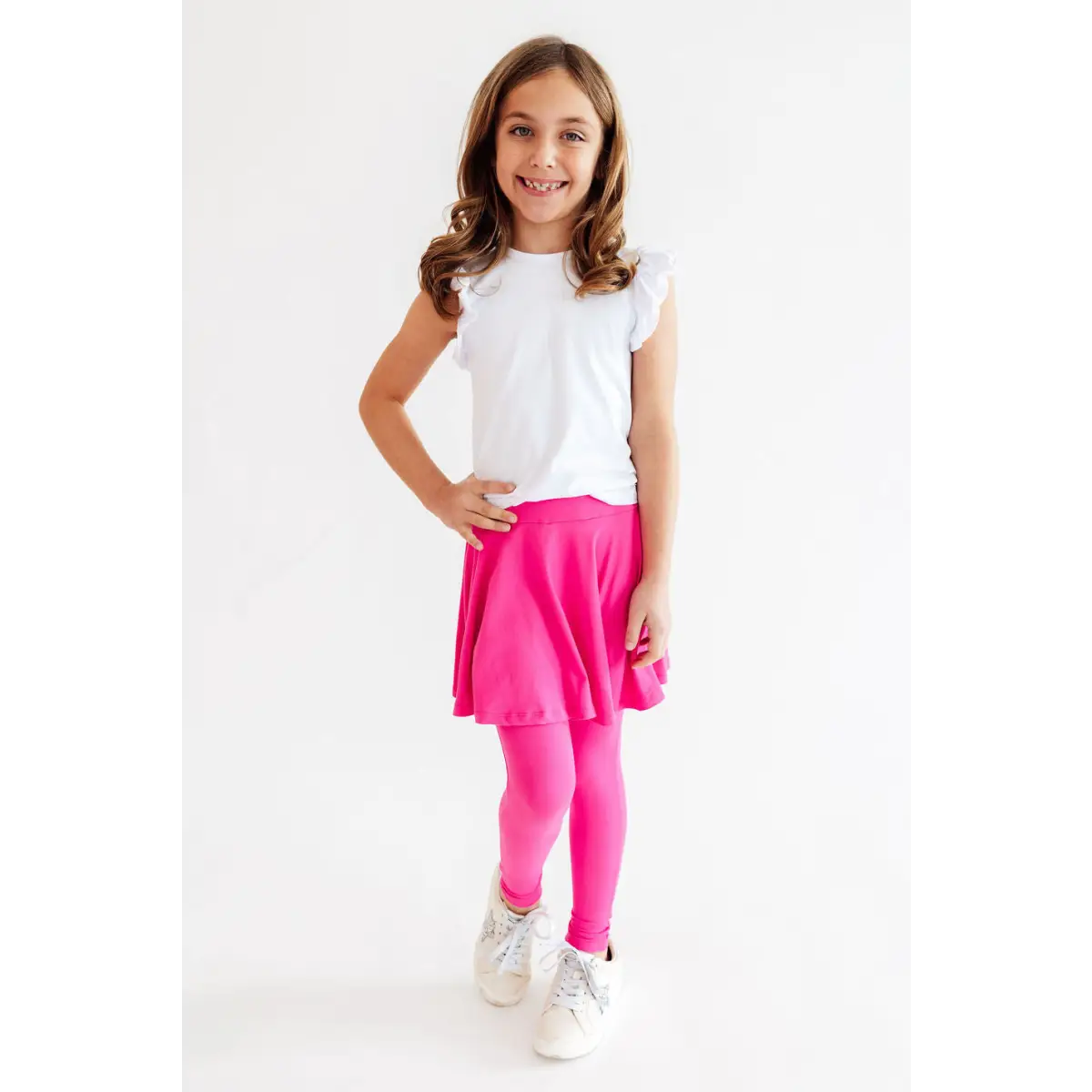 Twirl Skirt with Leggings - Hot Pink - Mila & Rose ®