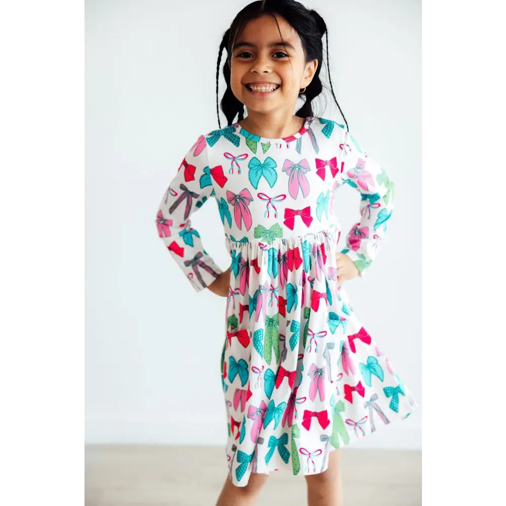 Twirls & Ties Bows Pocket Twirl Dress - Mila & Rose ®