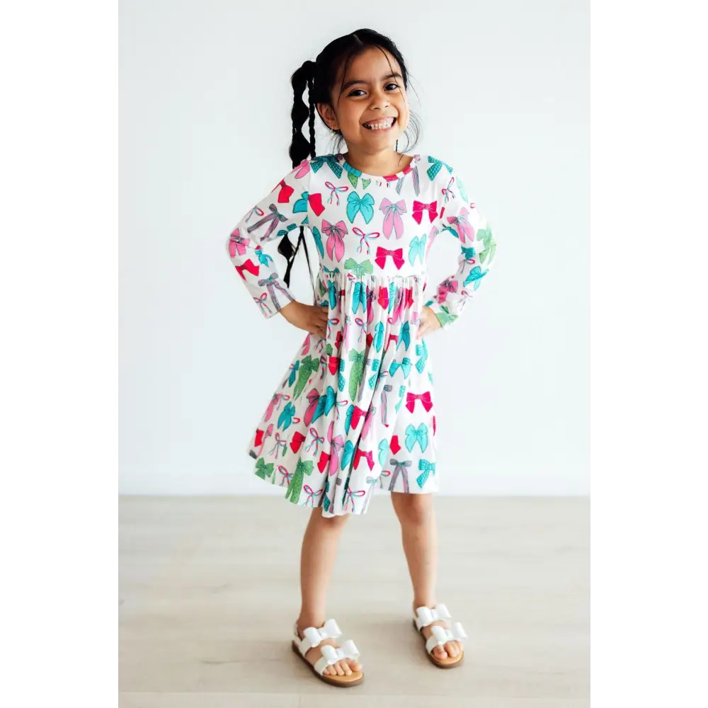 Twirls & Ties Bows Pocket Twirl Dress - Mila & Rose ®