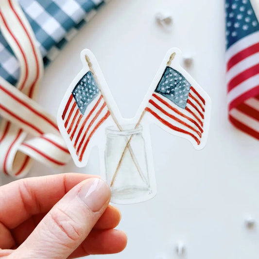 American Flags Vinyl Sticker - emily lex studio